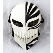 MASQUE DE BLEACH BLANC ET NOIR, masque cosplay bleach, masque ichigo