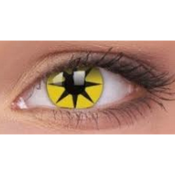 LENTILLES JAUNES YELLOW STAR, lentilles jaunes en étoile