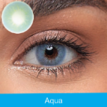 RAYA AQUA, LENTILLES BLEUES MENSUELLES