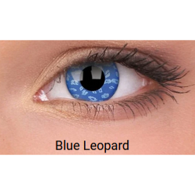 LENTILLES BLUE LEOPARD, lentilles d'ange de couleur bleu