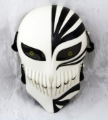 MASQUE DE BLEACH BLANC ET NOIR, masque cosplay bleach, masque ichigo